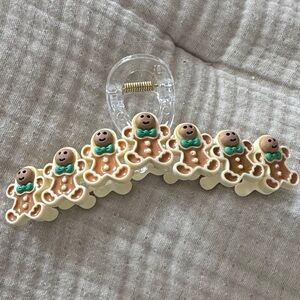 Gingerbread Man Hair Clip